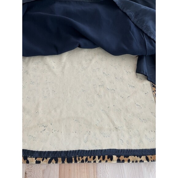 Vintage Women's Leopard Cheetah Print Plush Medium Length Over Coat Size Medium - Picture 7 of 16